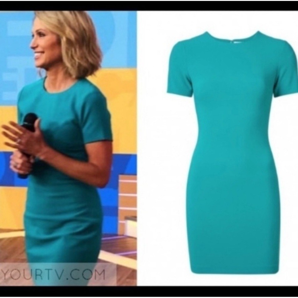Likely Manhattan Bodycon Mini Dress Revolve Teal Turquoise Sz‎ 6
